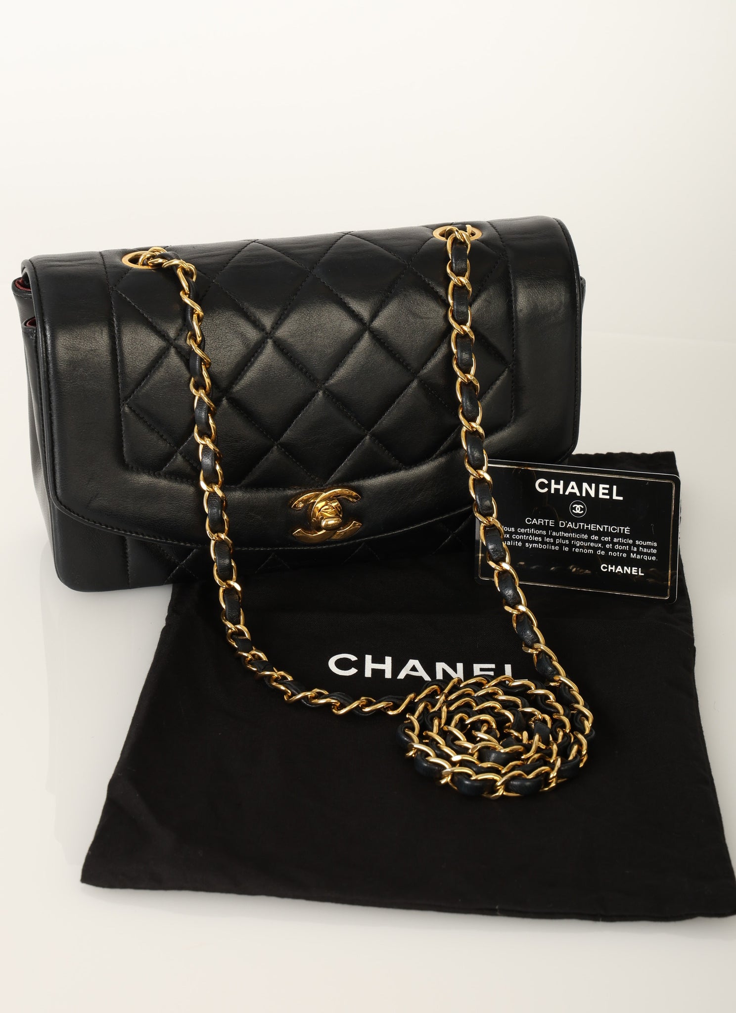 Chanel 1991 Small Lambskin Diana