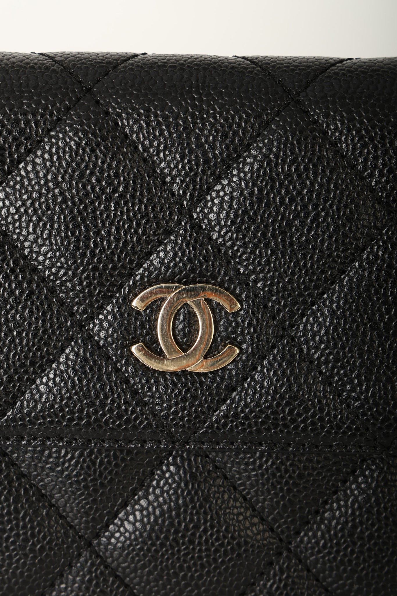Chanel 2002 Caviar Clutch w/ Chain