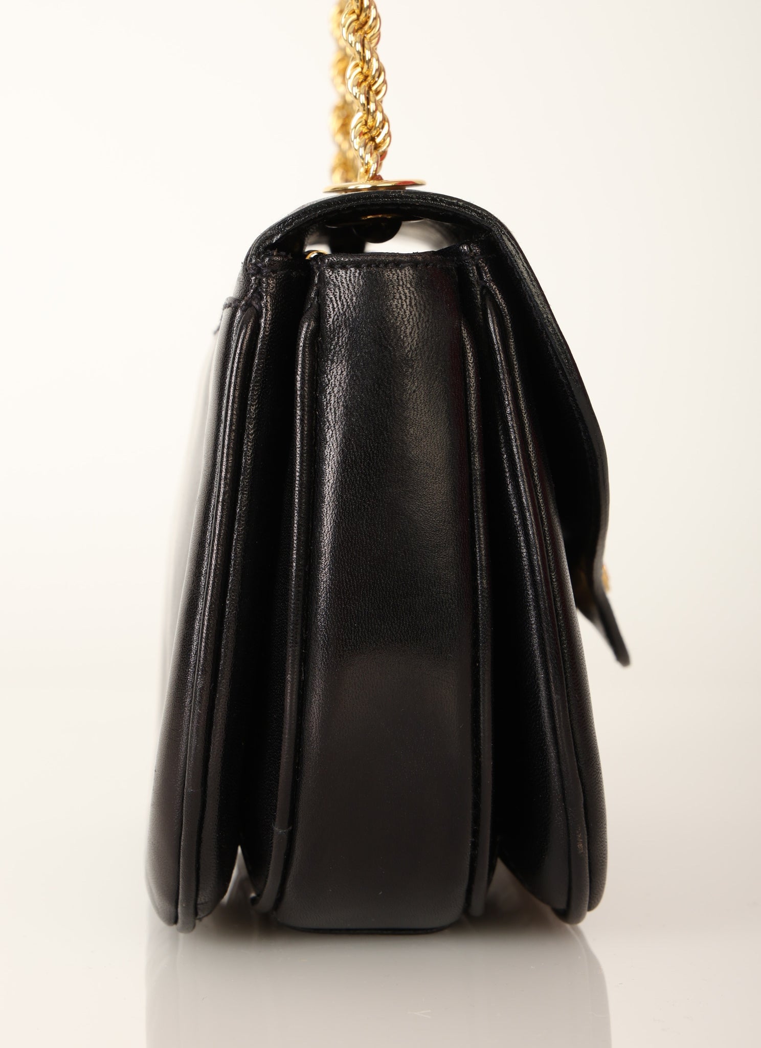 Celine Boxcalf Chain Shoulder Bag