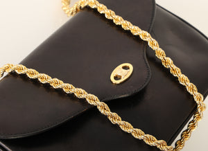 Celine Boxcalf Chain Shoulder Bag