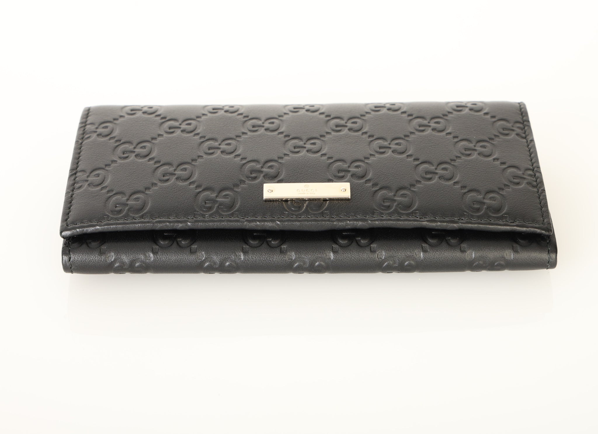 Gucci Guccissima Long Wallet with Chain