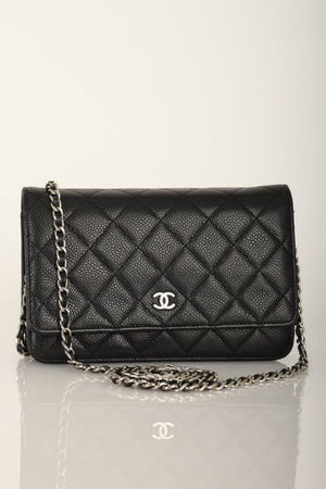 Chanel 2014 Caviar Wallet on Chain