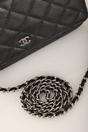 Chanel 2014 Caviar Wallet on Chain