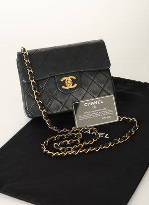 Chanel 1989 Lambskin Mini Square Flap