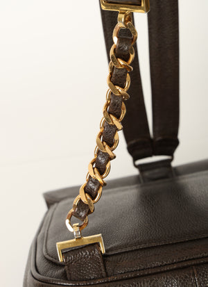 Chanel Caviar Turnlock Backpack