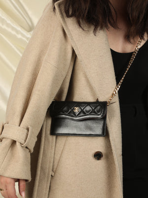 Chanel Lambskin Half Flap with Wallet