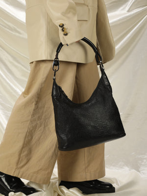 Gucci Guccissimma Embossed Shoulder Bag