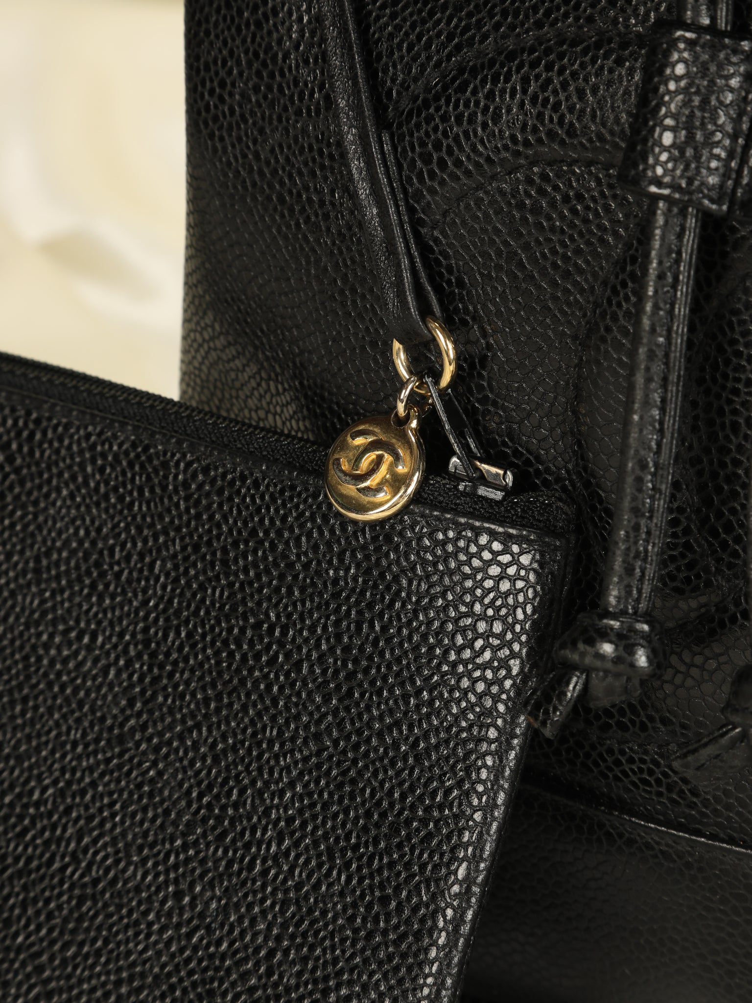 Chanel Caviar Timeless Sling Backpack with Pouch