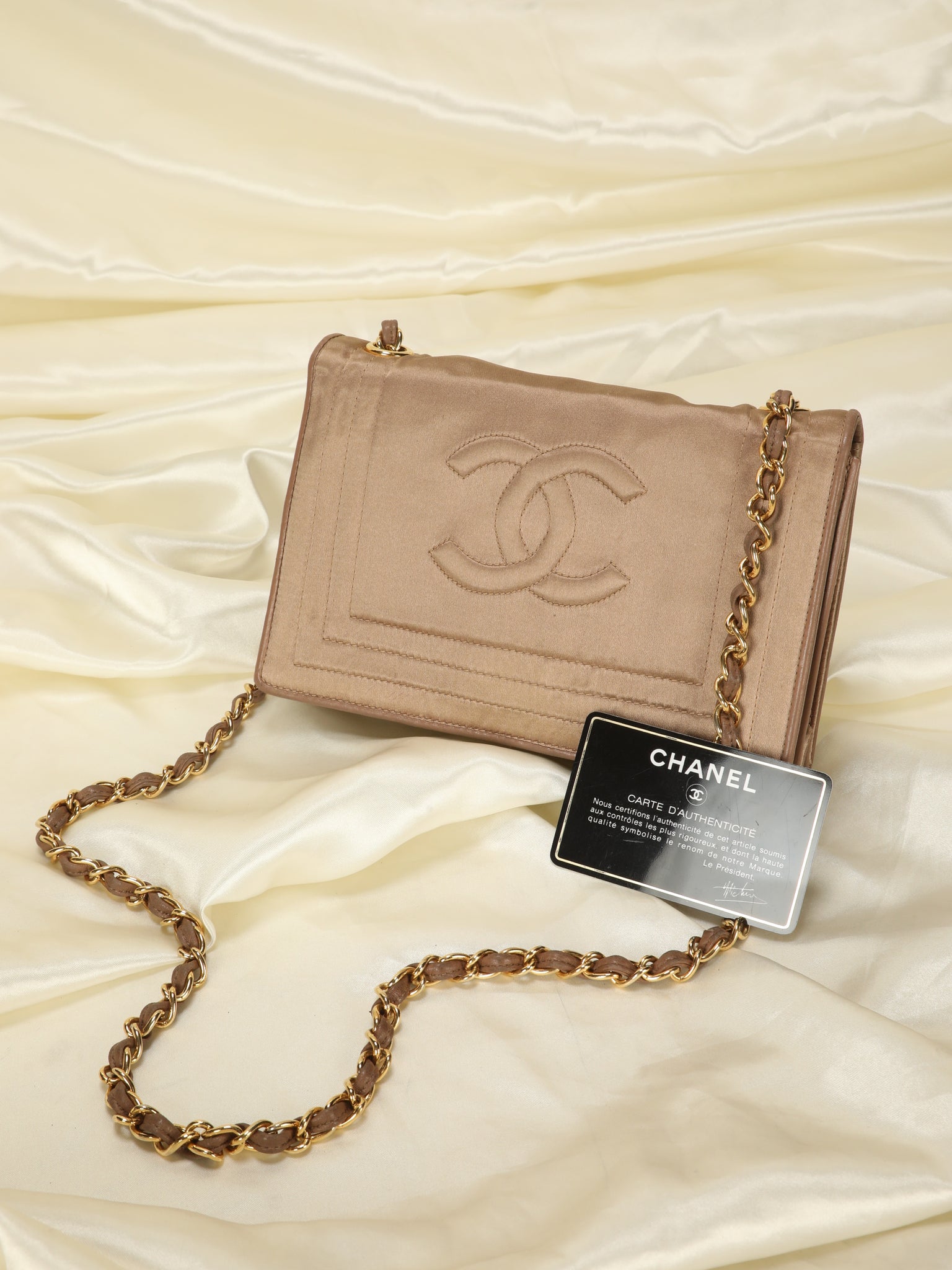 Rare Chanel Satin Mini Flap Bag – SFN