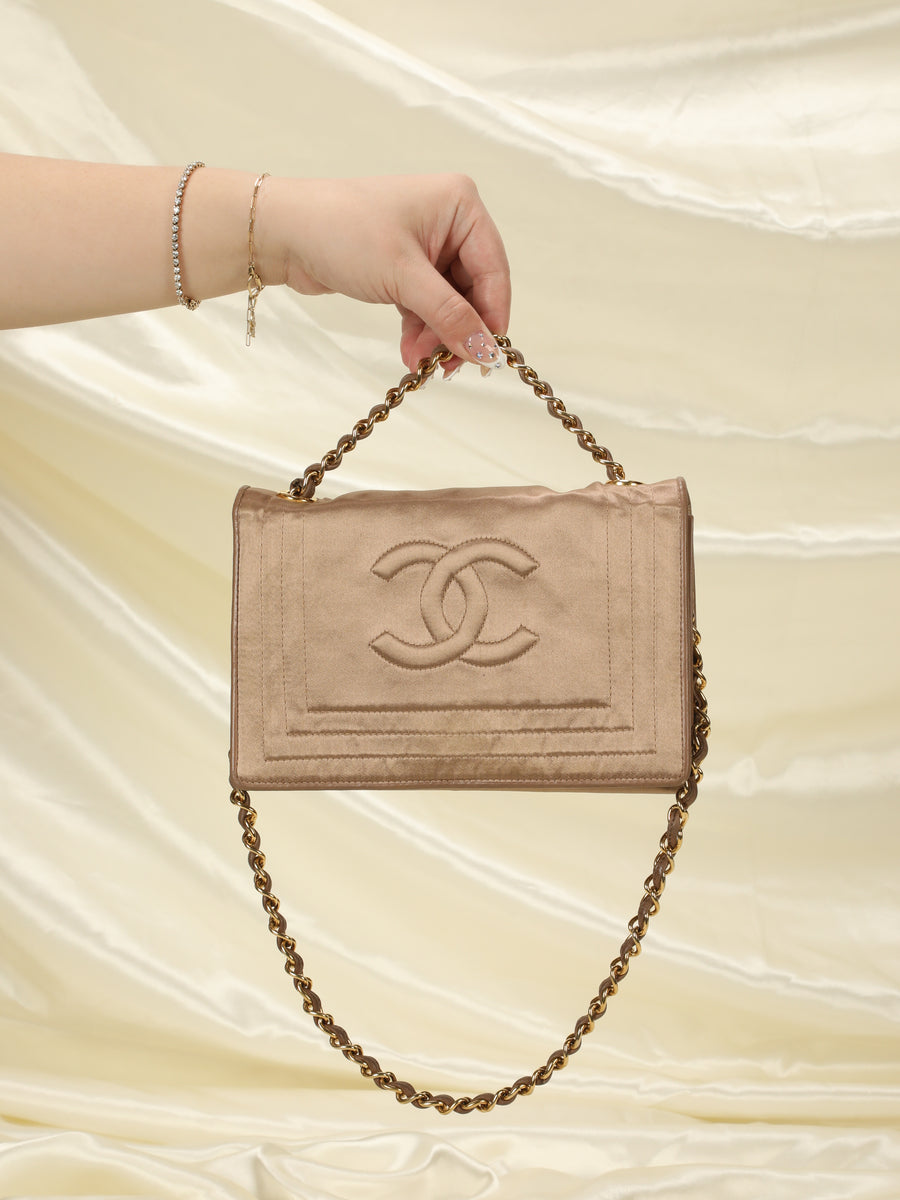 Rare Chanel Satin Mini Flap Bag