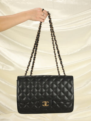 Chanel Caviar Jumbo Single Flap Bag