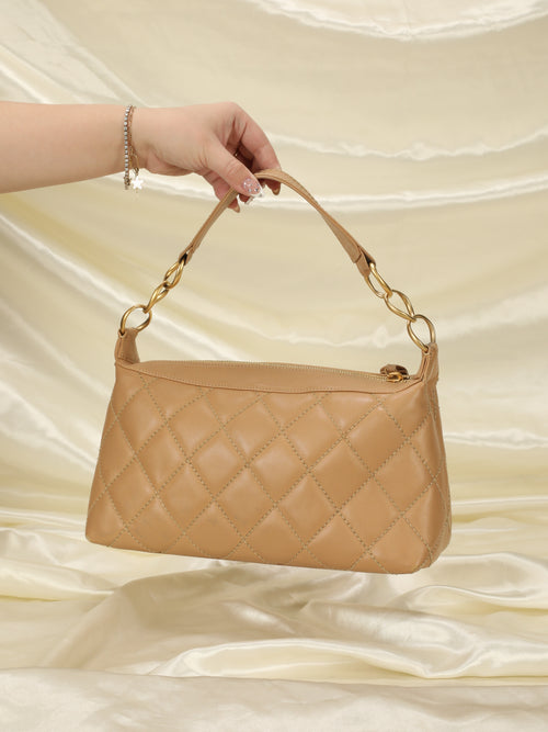 CHANEL Wild Stitch Quilted Leather Small Surpique Tote Bag