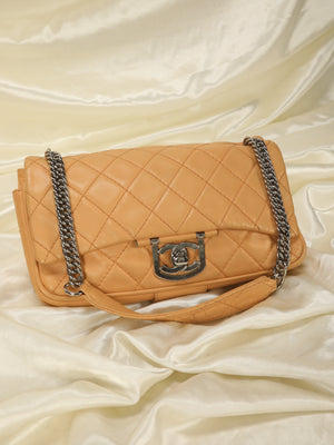 Rare Chanel Quilted Chain Flap Bag