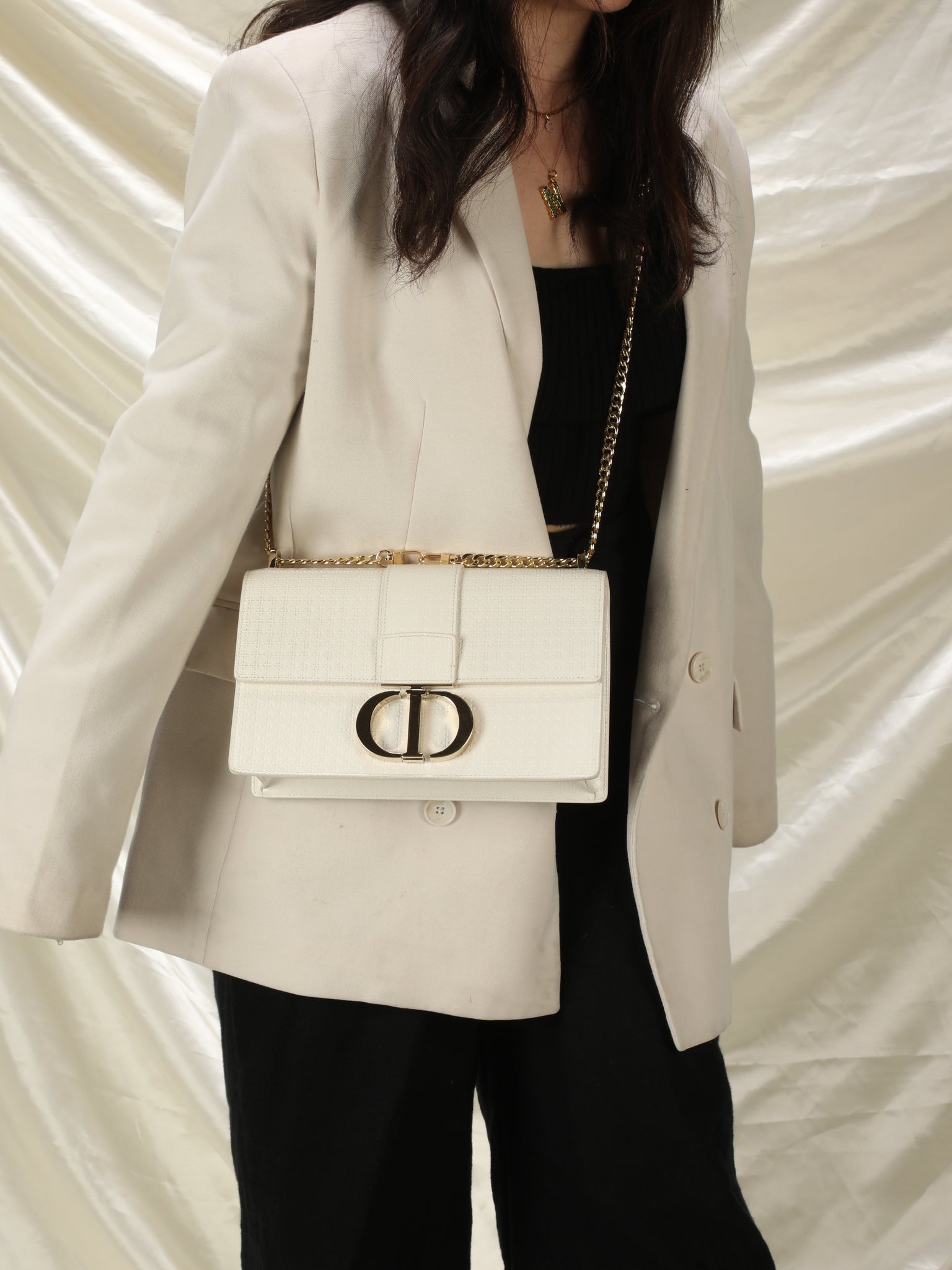 Dior Montaigne Cannage Shoulder Bag