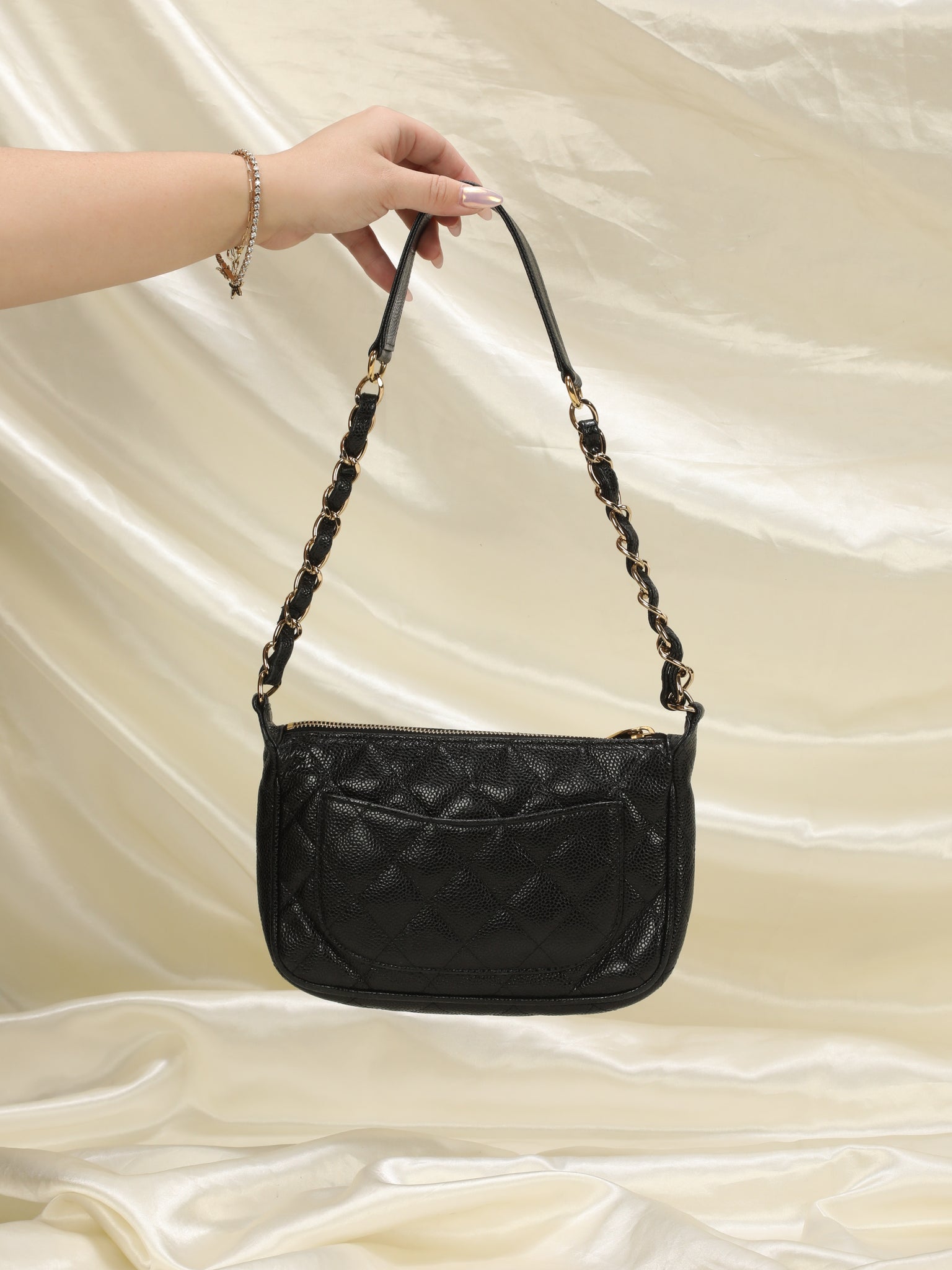 CHANEL, Bags, Chanel Mini Pochette Chain Handbag