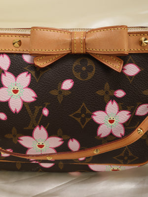 LF : Louis Vuitton takashi murakami cherry pink sac retro pochette pouch  wallet clutch papillon cherry blossom, Women's Fashion, Bags & Wallets,  Purses & Pouches on Carousell