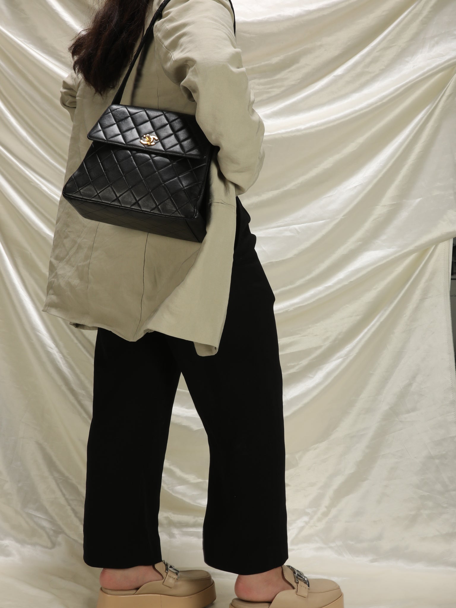 Chanel Lambskin Flap Shoulder Bag