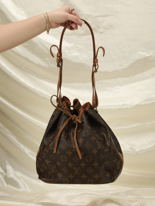 Louis Vuitton Monogram Womens Bucket Bags, Brown