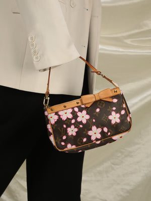 Limited Edition Louis Vuitton x Takashi Murakami Cherry Blossom Pochette