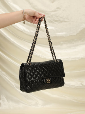 Chanel Lambskin Quilted Single Flap Bag
