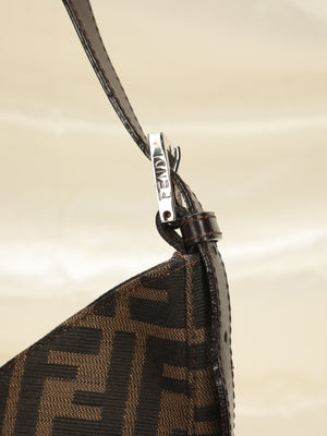Fendi Woven Zucca Leather Forever Large Shoulder Bag (SHF-QqfMFO