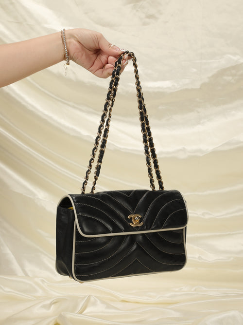 Chanel Diagonal Stitch Flap Bag – SFN