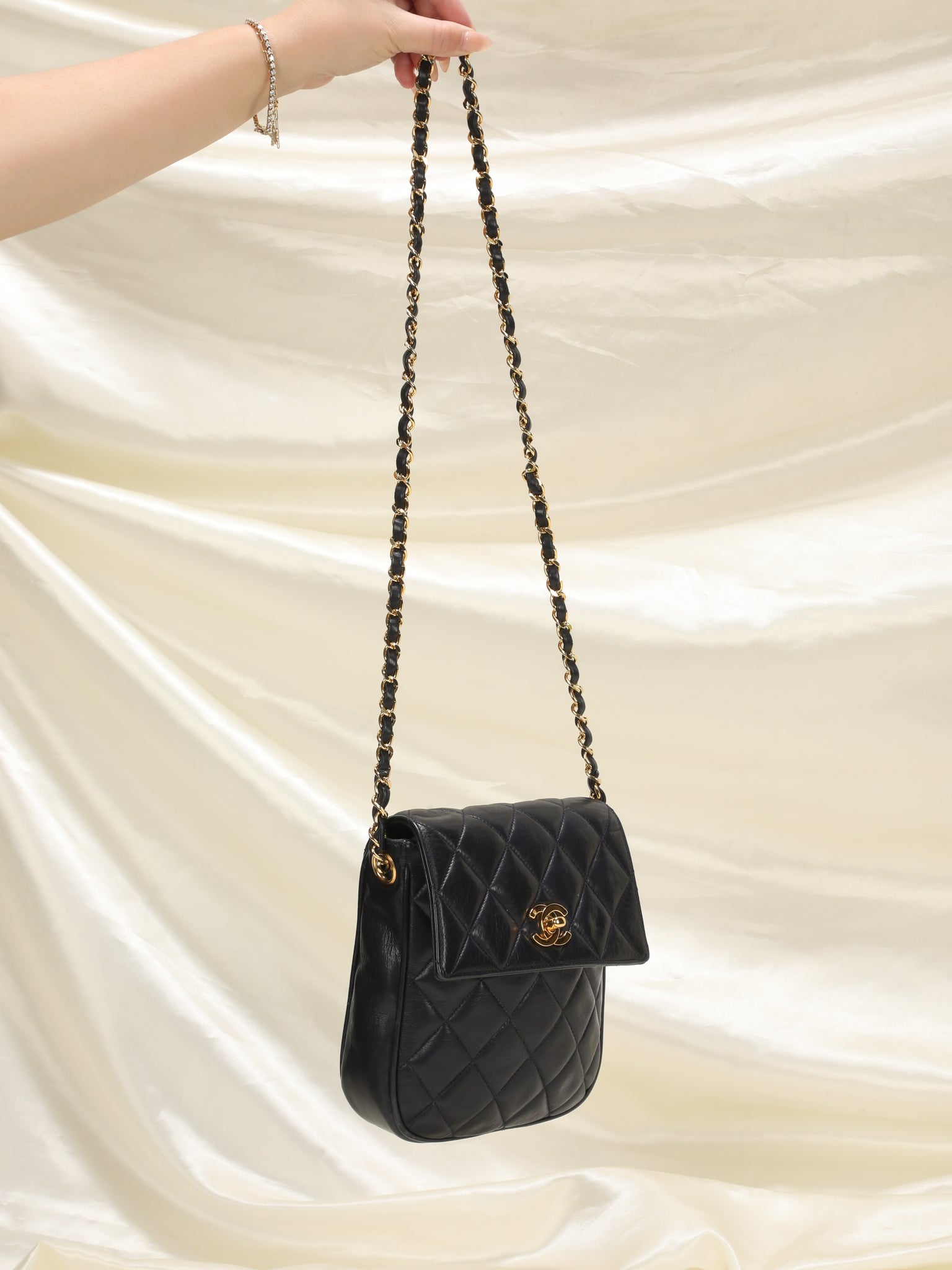 Chanel Lambskin Turnlock Mini Bag