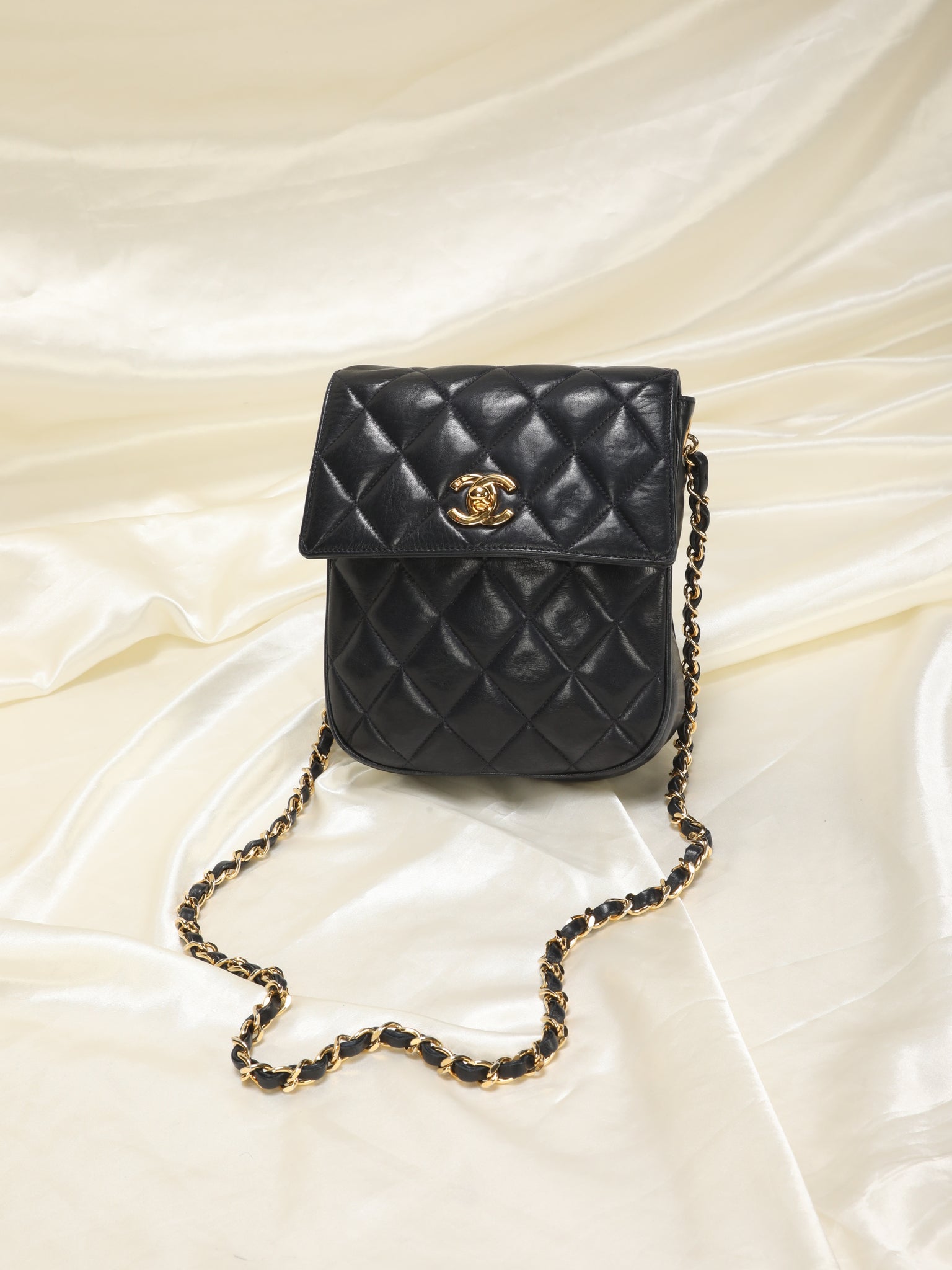 Chanel Lambskin Turnlock Mini Bag