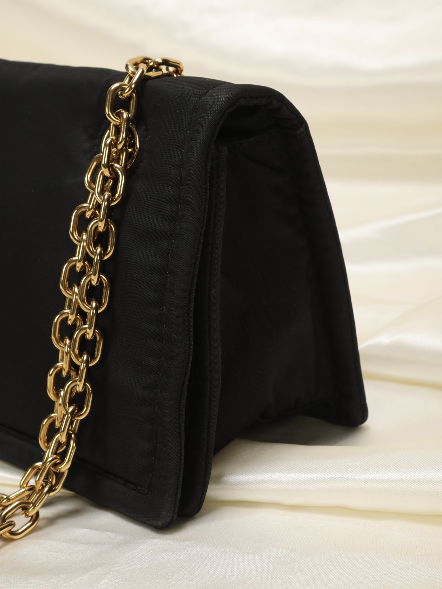 Rare Prada Nylon Chain Flap Bag