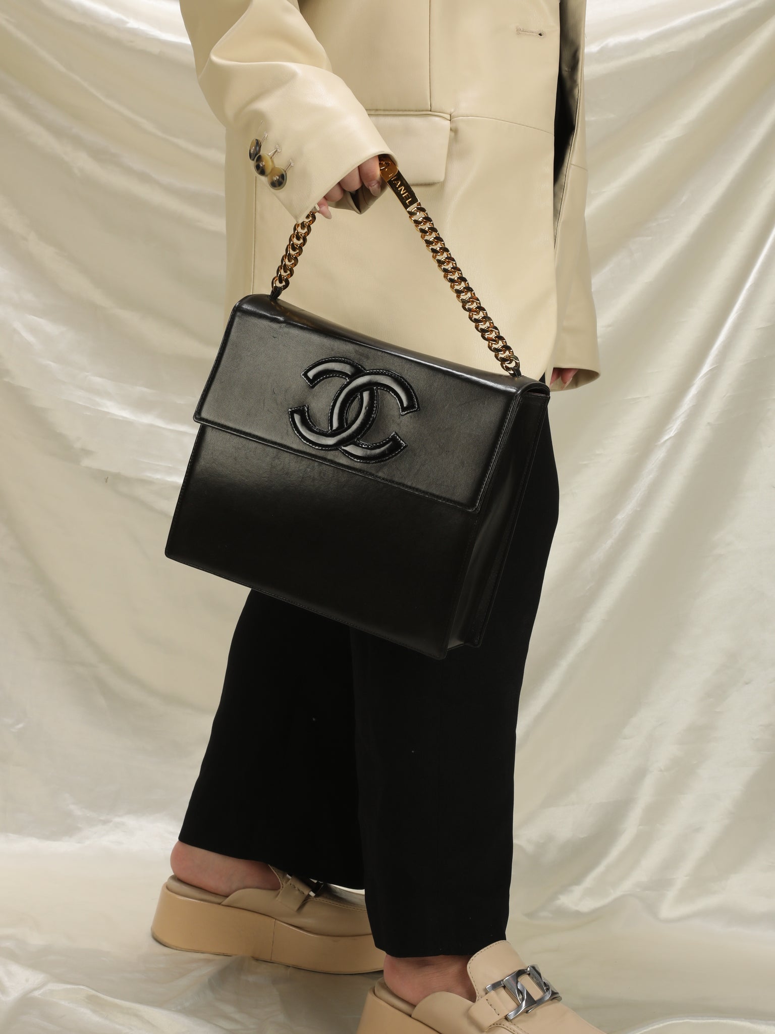 Extremely Rare Chanel Timeless Curb Chain Bag