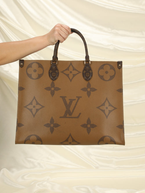 Buy Louis Vuitton Monogram Canvas Onthego GM Top Handle Handbag