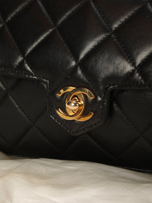 Chanel Lambskin Turnlock Shoulder Bag