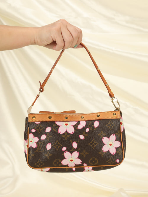 Louis Vuitton Pochette Limited Edition Cherry Blossom Monogram