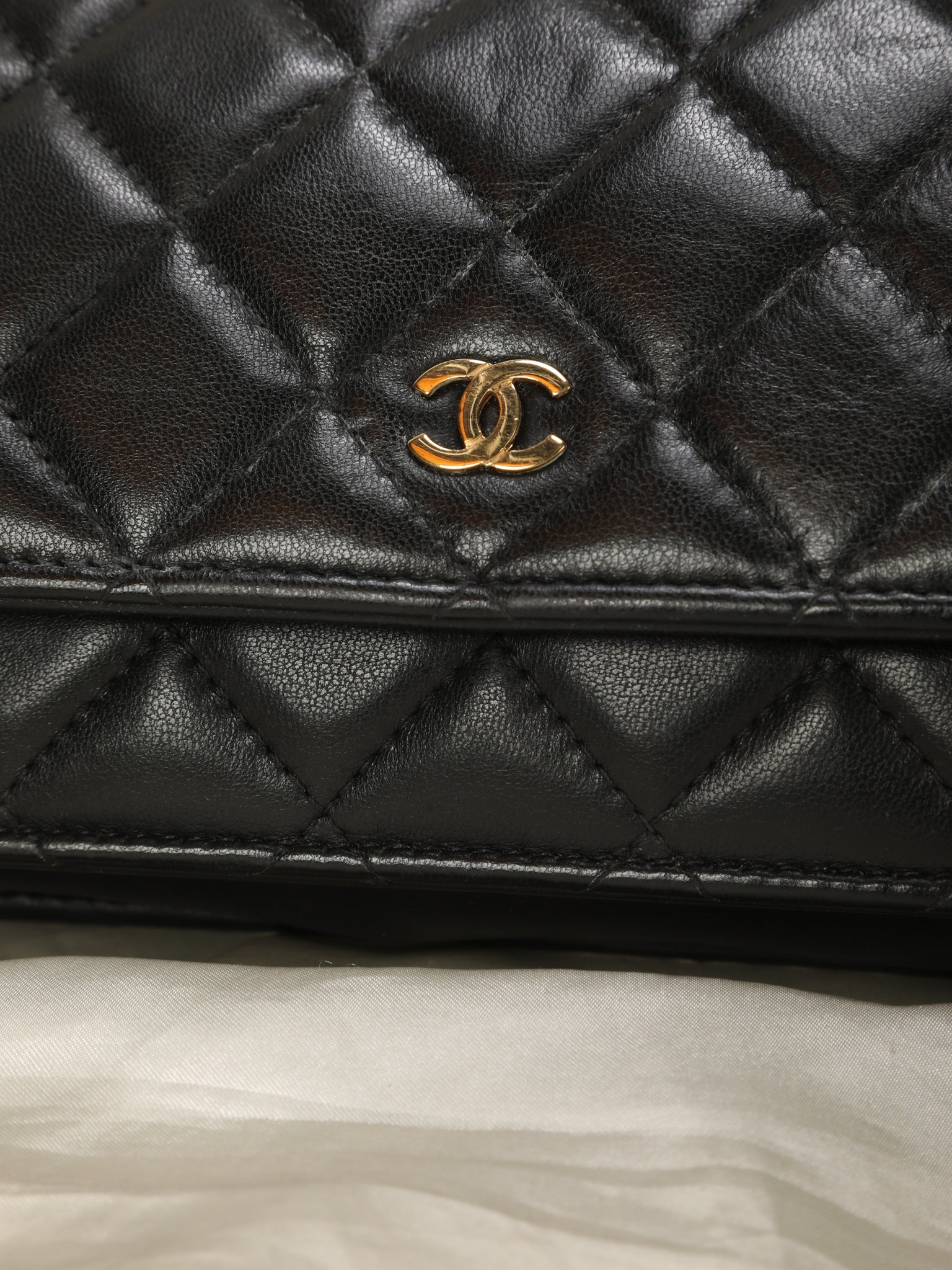 Chanel Lambskin Wallet On Chain