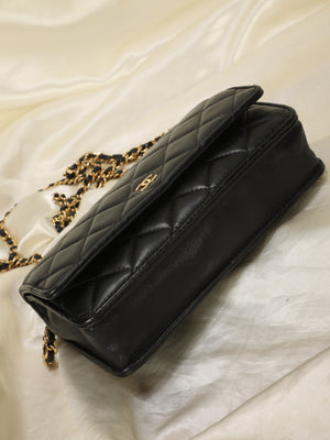 Chanel Lambskin Wallet On Chain