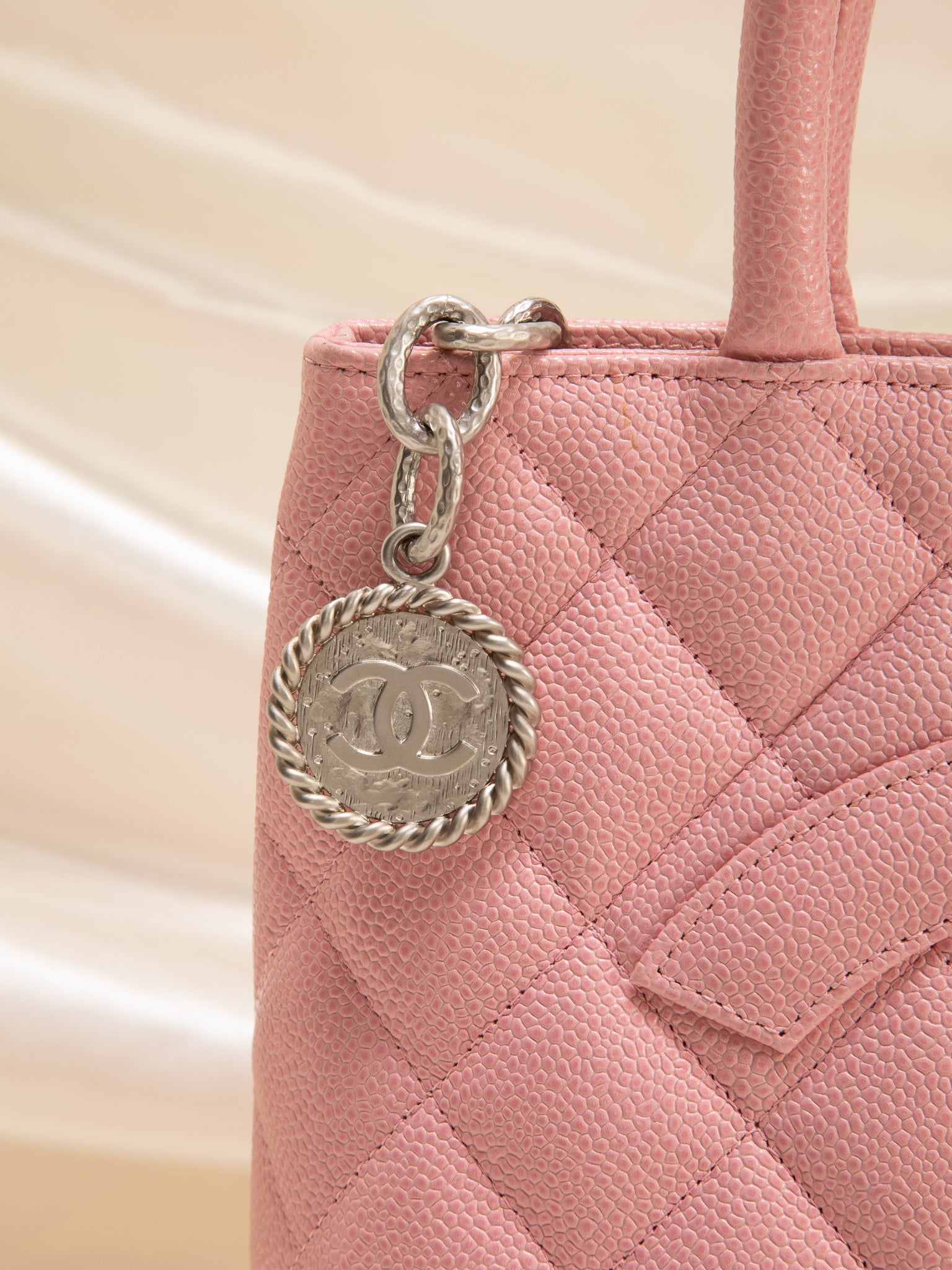 Chanel Pink Caviar Medallion Bag