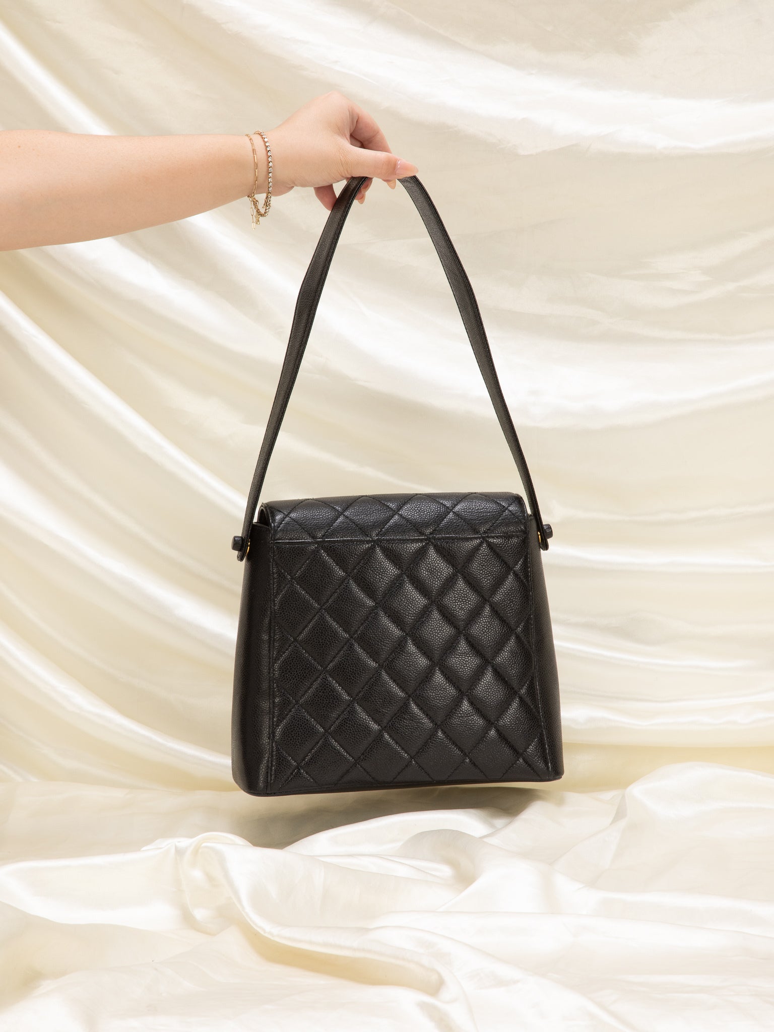 CHANEL Caviar Turn Lock Bags & Handbags for Women, Authenticity Guaranteed