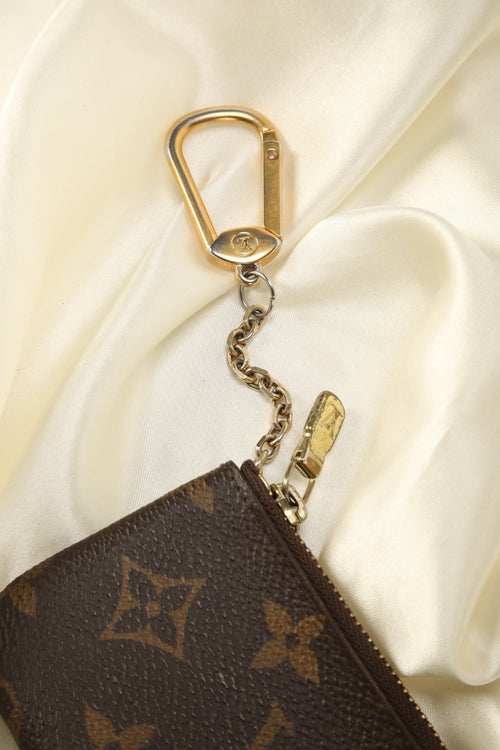 Handmade Louis Vuitton Genuine Leather KeyChain Purse Wallet