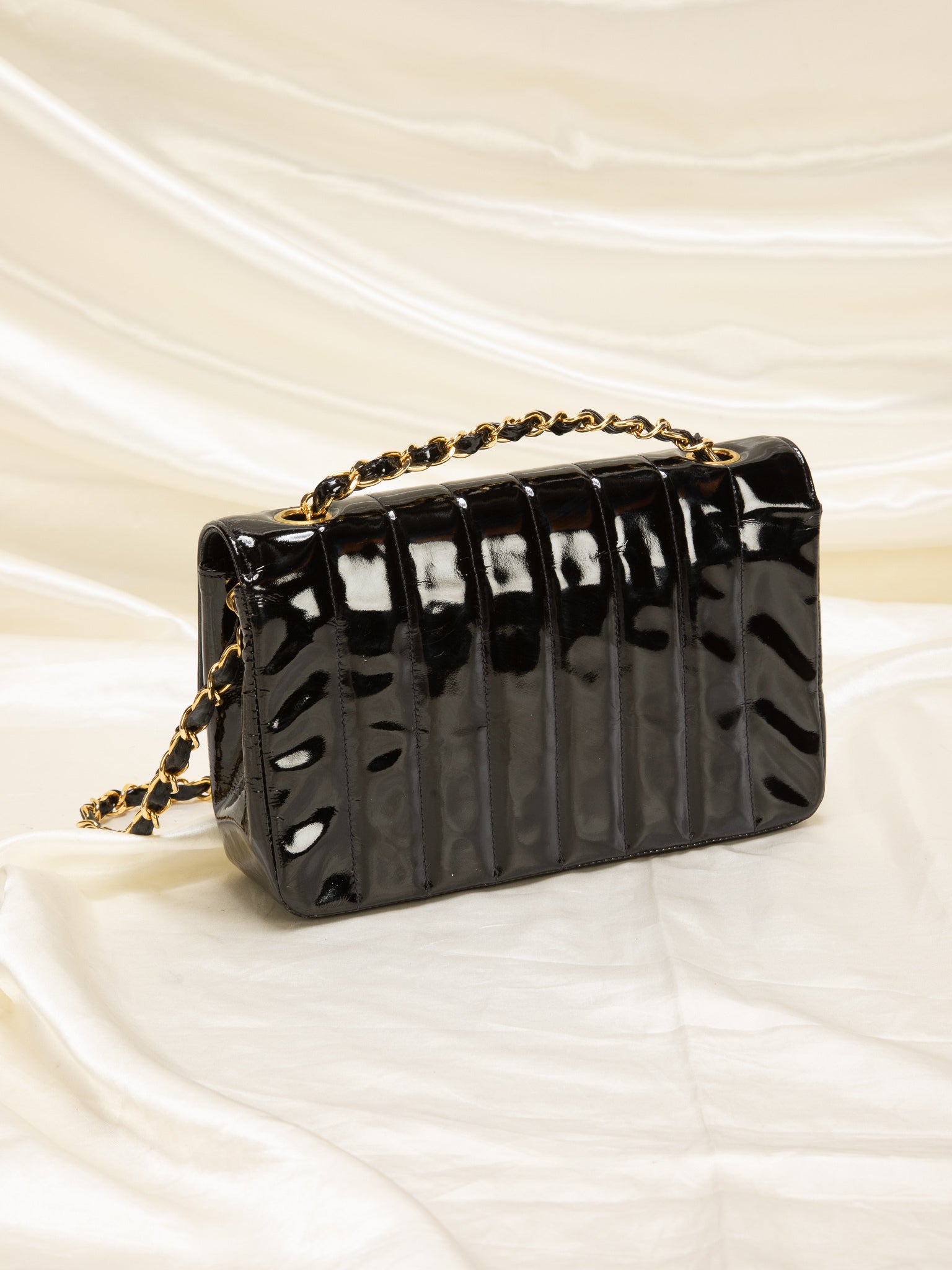 Chanel Patent Vertical Flap Bag – SFN