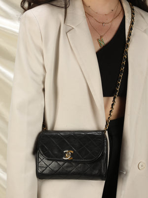 Chanel Lambskin Two-Toned Mini Bag