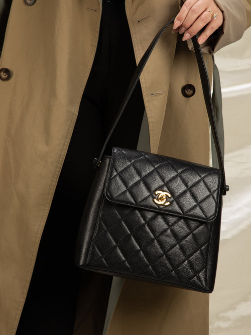 Caviar Leather Shoulder Bags
