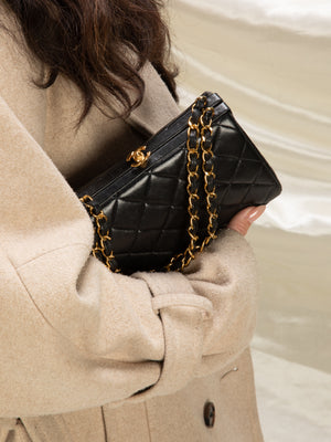 Rare Chanel Lambskin Mini Chain Bag