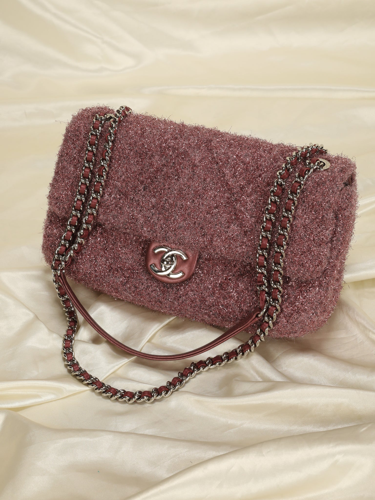Rare Chanel Quilted Glitzy Flap Bag
