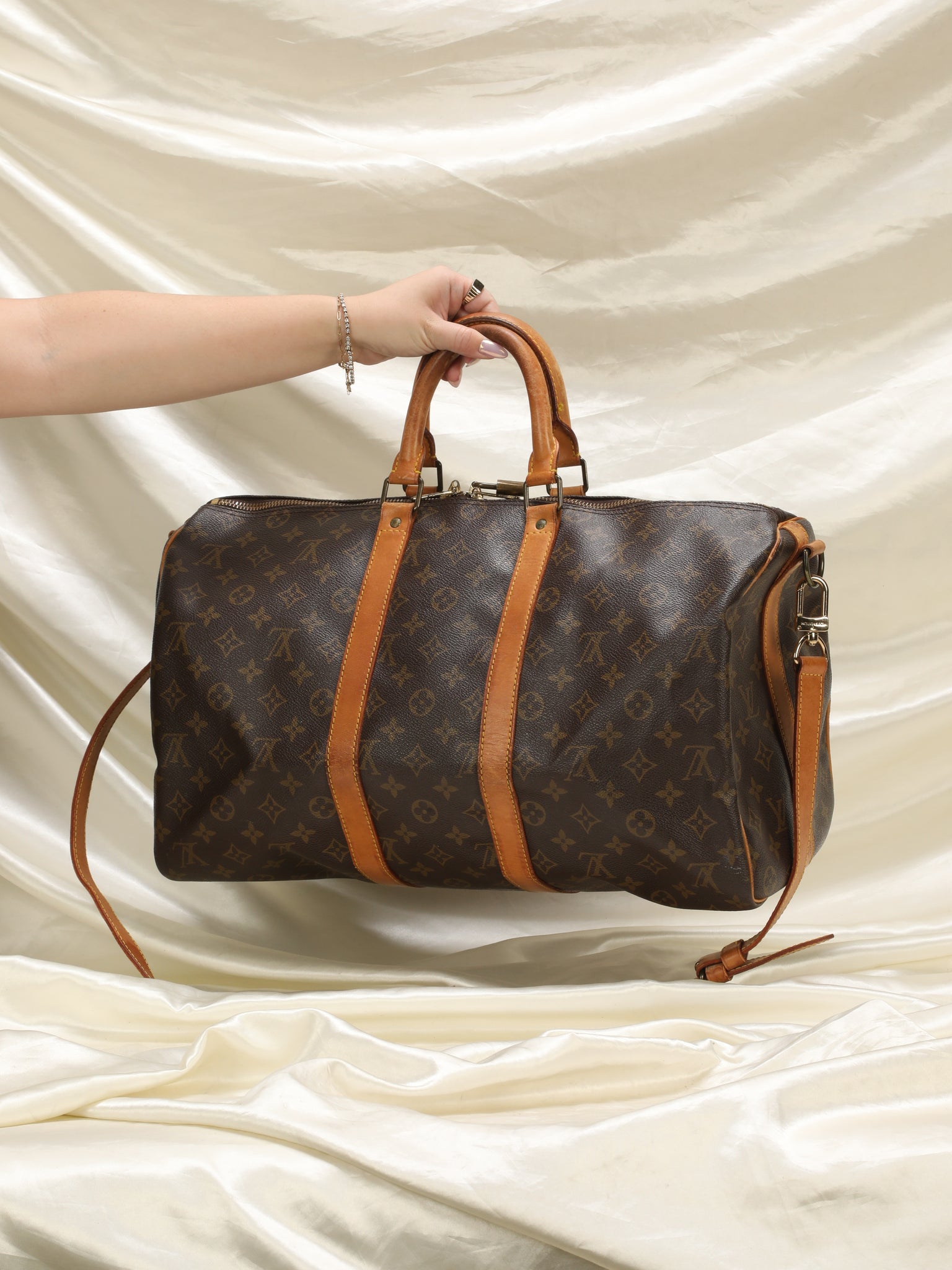 My vintage Louis Vuitton Keepall 45, over 30 years old and still