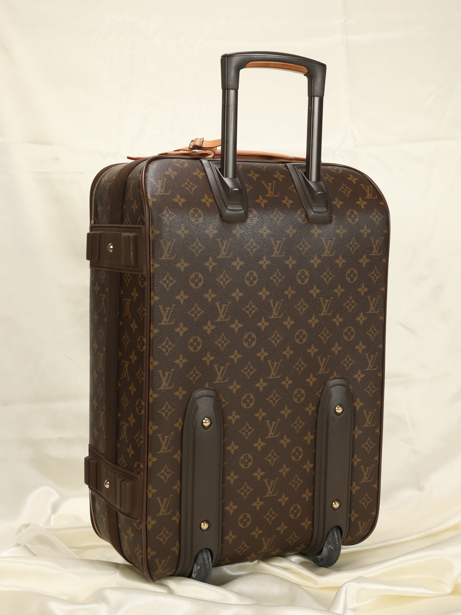 Louis Vuitton Pegase 50 Monogram Canvas Rolling Suitcase Travel Bag