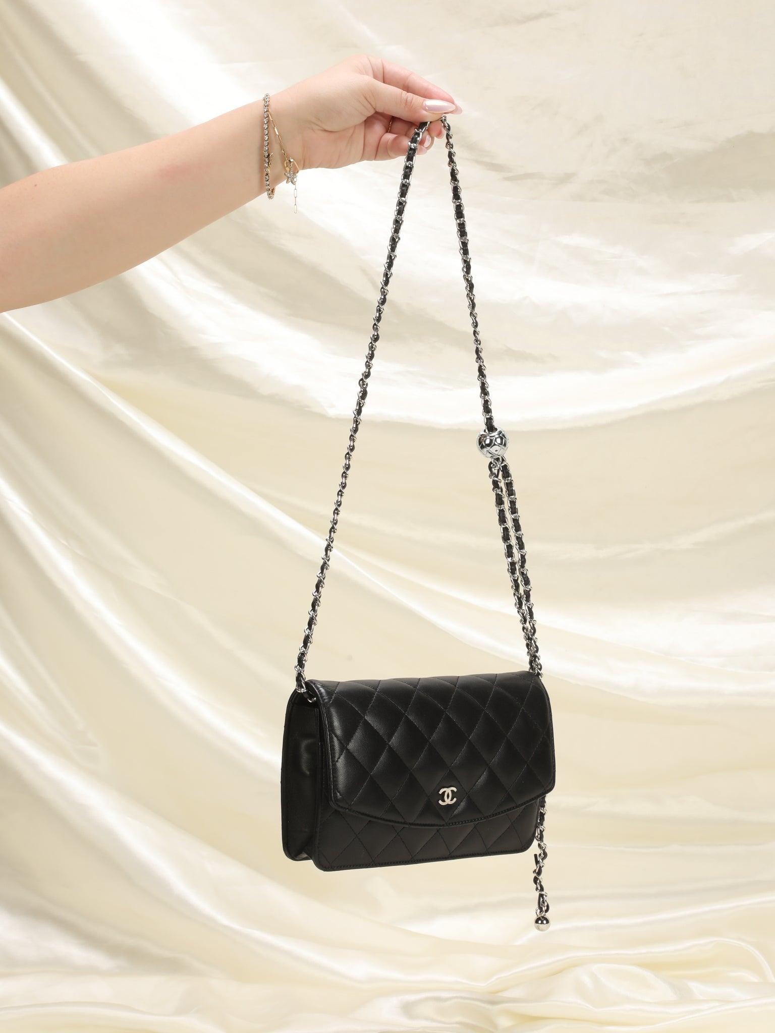 Chanel Lambskin Quilted Clutch on Chain – SFN