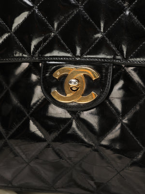 Rare Chanel Patent Turnlock Backpack