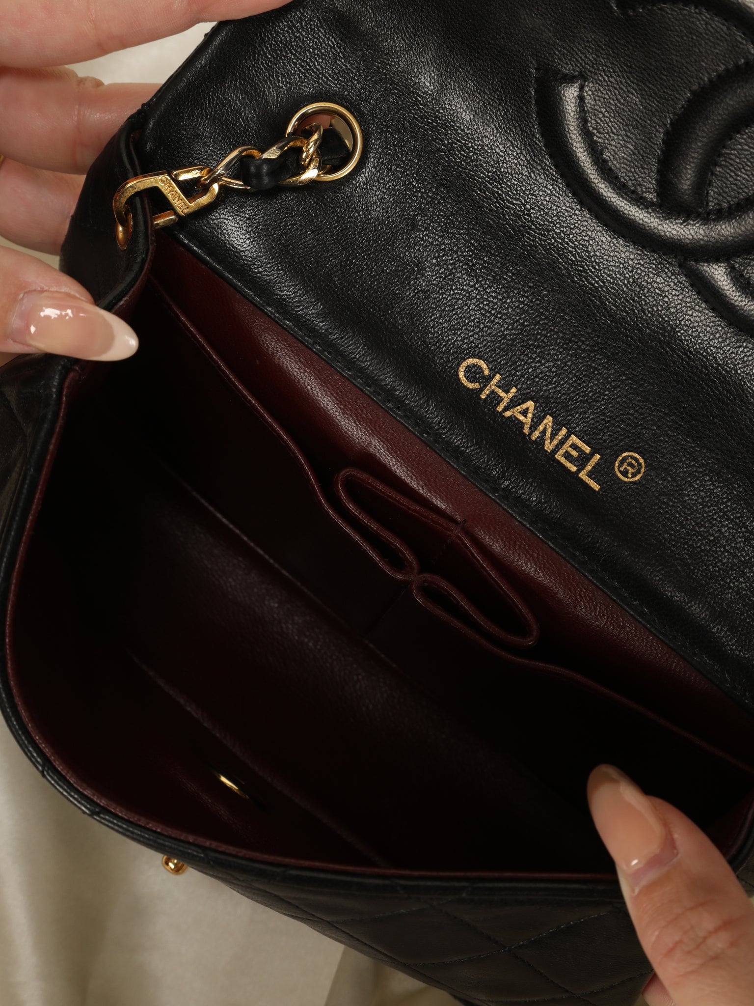 Chanel Lambskin Mini Full Flap