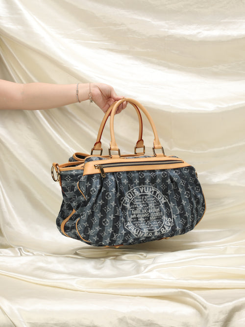 Louis Vuitton Monogram Denim Cruise Cabas Raye GM, Women's Fashion, Bags &  Wallets, Shoulder Bags on Carousell