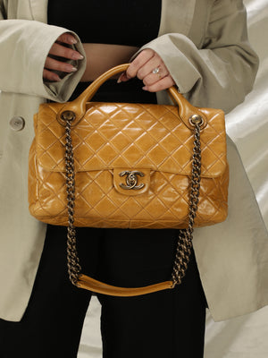 Chanel Mustard Top Handle Shoulder Bag – SFN